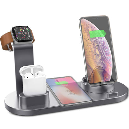 Kabelloses Ladegerät 4-in-1-Ladestation für AppleIWatch Serie 8 7 I-Phone 15 14 13 12 Pro Airpods Pro 3 2 Ladestation Dock