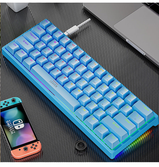 Plastic mechanical keyboard for games