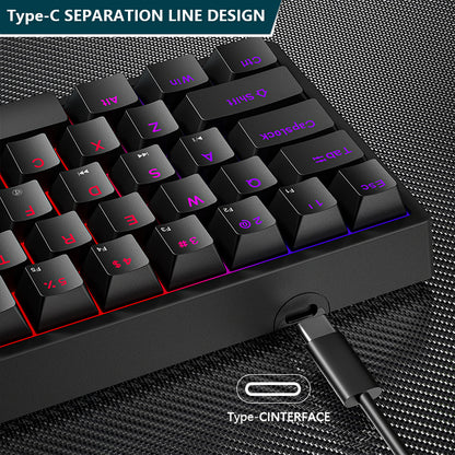 Plastic mechanical keyboard for games