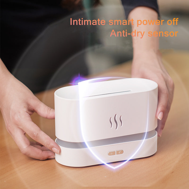 180ML USB Duft Ätherisches Öl Diffusor Simulation Flamme Ultraschall Aroma Luftbefeuchter Home Office Lufterfrischer Diffusoren